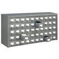 Global Industrial 50 Drawer Cabinet, Steel, 36x9x17-3/4 986103